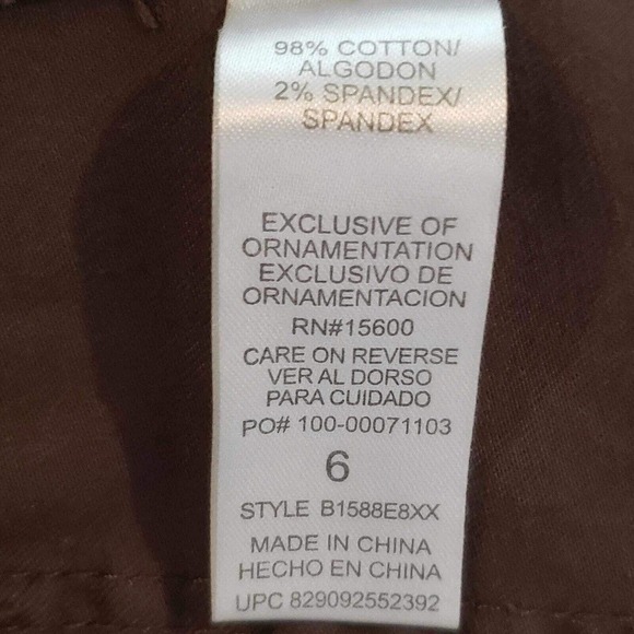 Democracy "Ab" Technology Cargo Pants Women's Size 6 Canvas Stretch 90s - Picture 7 of 8